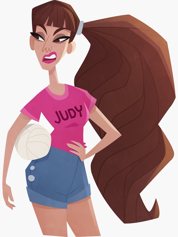 "Sleepaway Camp Judy" Sticker by RikDrawsThings Redbubble