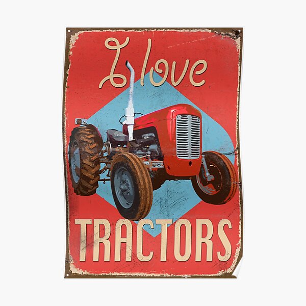Massey Ferguson Tractors Posters For Sale Redbubble