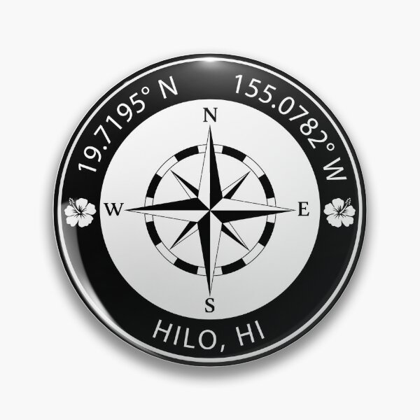 Item preview, Hilo, Hawaii Geographical Coordinates designed and sold by TeeOhGraphics.