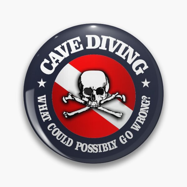 Item preview, Cave Diver (rd) designed and sold by curranmorgan.