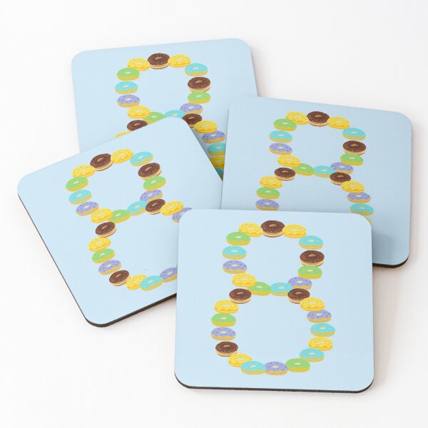 Item preview, COLORFUL DONUT NUMBER 8 designed and sold by LiveAndGlow.