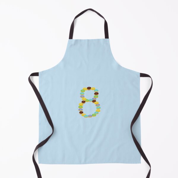 Item preview, COLORFUL DONUT NUMBER 8 designed and sold by LiveAndGlow.