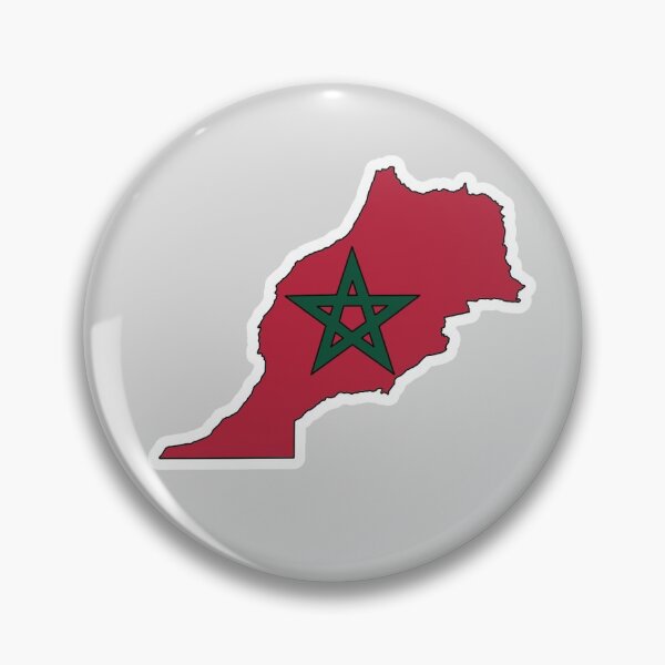 Item preview, morocco flag map sticker designed and sold by sereneg00.