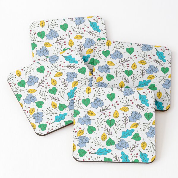 Item preview, beautiful colorful Abstract Leaves Seamless Pattern vector graphic designed and sold by mashmosh.