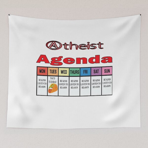 Item preview, The Atheist Agenda - Taco Tuesday designed and sold by Wildjourne.