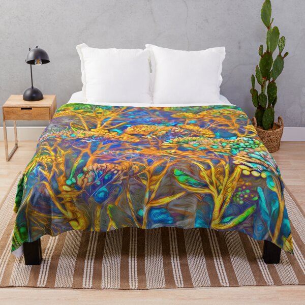 Item preview, Fantasy floral abstract digital painting... designed and sold by blackhalt.