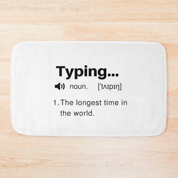 Item preview, Funny Typing Definition designed and sold by Sleepy Cat Design.