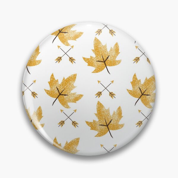 Item preview, Basic white golden maple leaf pattern gift design designed and sold by Michael Schmidt.