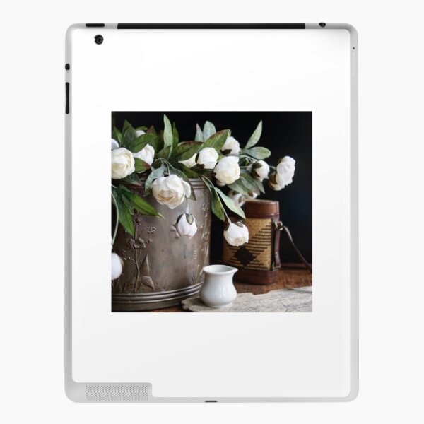 White Flowers iPad Skin