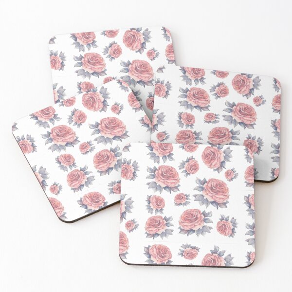 Item preview, Watercolor Vintage Rose pattern designed and sold by AliCaliDesigns.