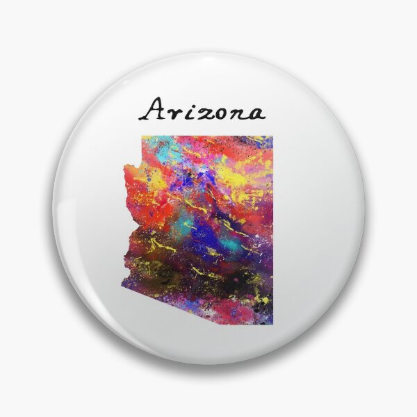 Item preview, Arizona State Map Watercolor Design designed and sold by vividpixelusa.