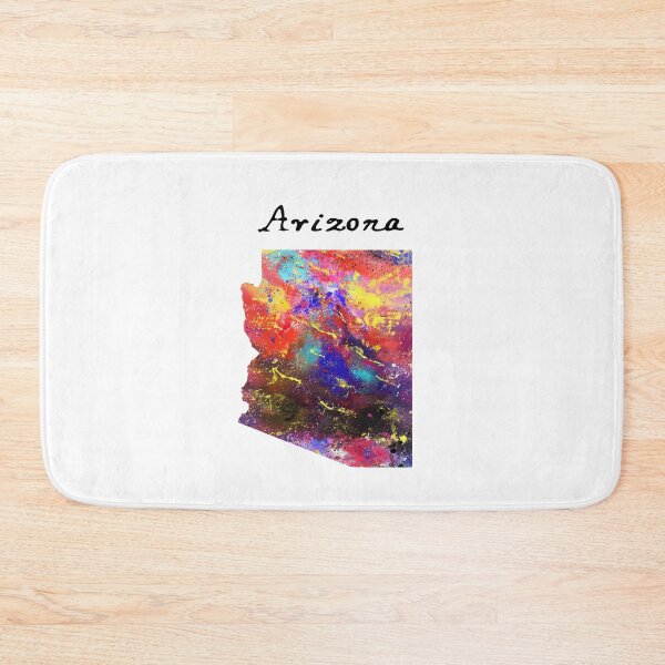Item preview, Arizona State Map Watercolor Design designed and sold by vividpixelusa.