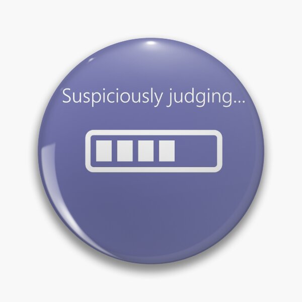 Item preview, Suspiciously judging in progress - bar design designed and sold by bravescribbler.