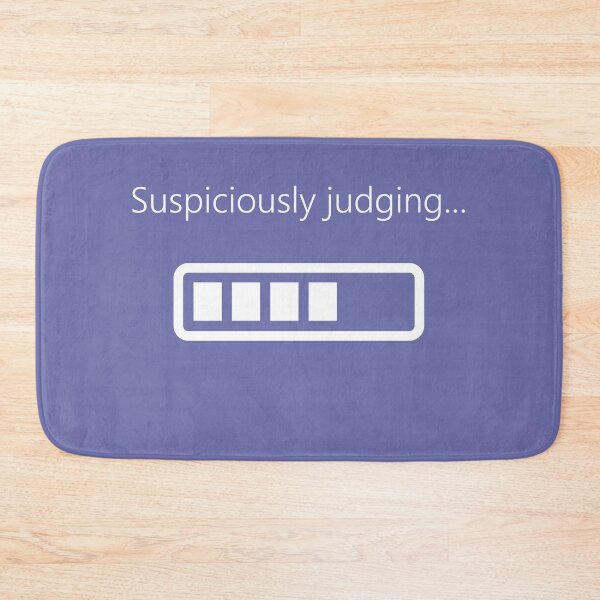 Item preview, Suspiciously judging in progress - bar design designed and sold by bravescribbler.