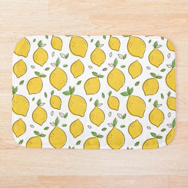 Cute Lemons Bath Mat