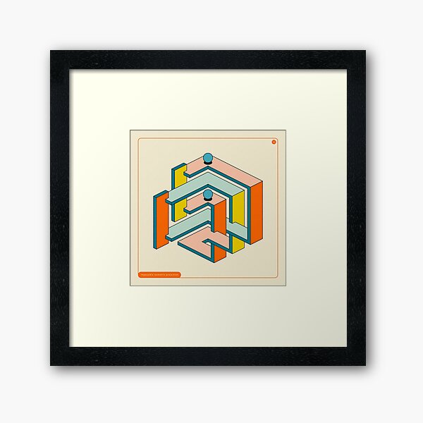Vista previa del artículo con la obra «GEOMETRÍA IMPOSIBLE 33», diseñado y vendido por JazzberryBlue.