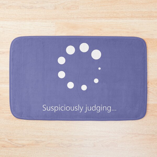 Item preview, Suspiciously judging in progress - circle design designed and sold by bravescribbler.