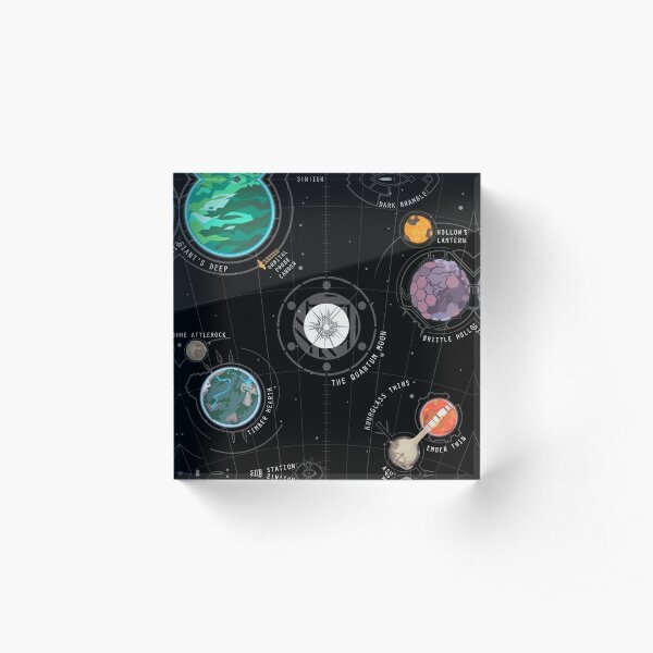 Outer Wilds System Acrylic Block