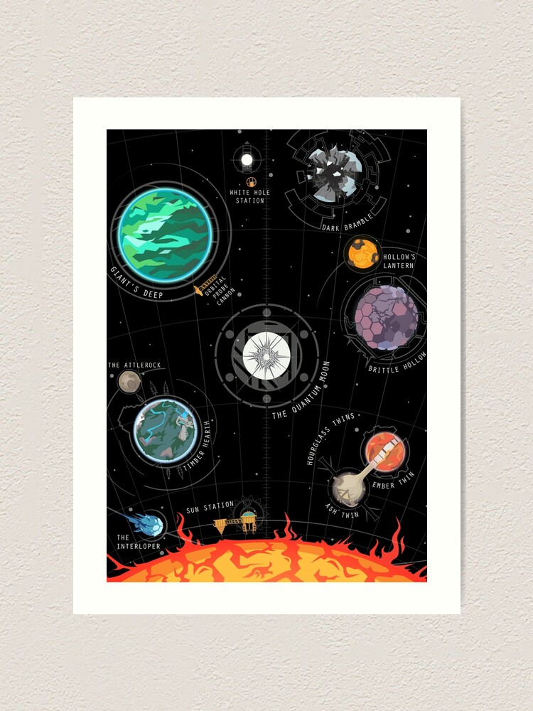 Outer Wilds System Art Board Print for Sale by BitRadical