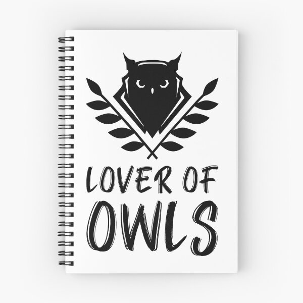 Item preview, Lover of owls black owl and leaves designed and sold by javes93.