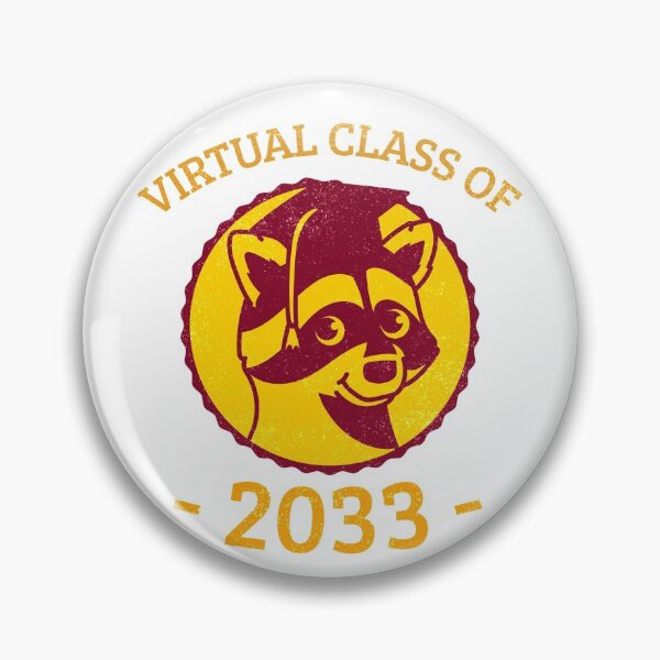 Item preview, Virtual class of 2033 graduating cute raccoon designed and sold by GoodyLeo.
