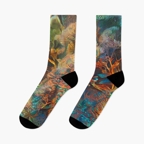 Item preview, Abstraction of colorful underwater tropical coral reef designed and sold by blackhalt.