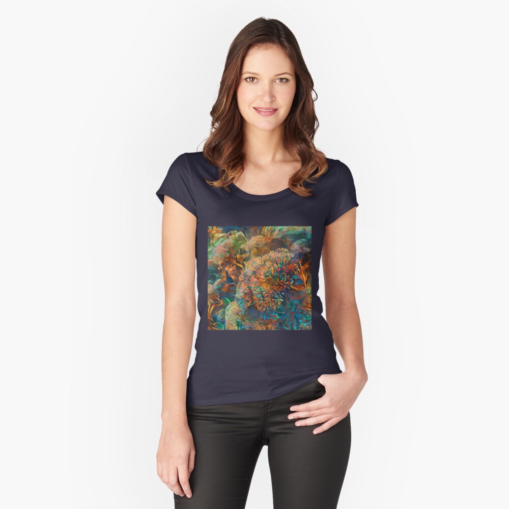 Item preview, Fitted Scoop T-Shirt designed and sold by blackhalt.