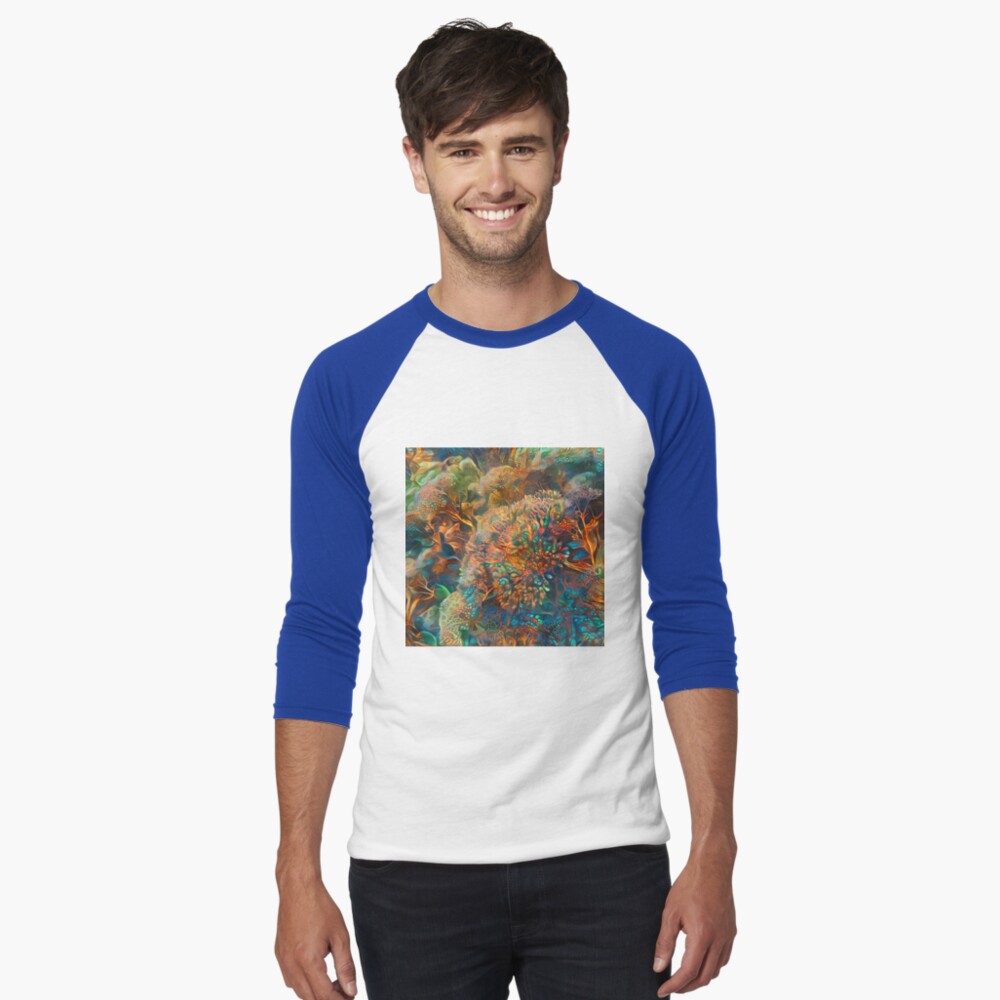 Item preview, Baseball ¾ Sleeve T-Shirt designed and sold by blackhalt.