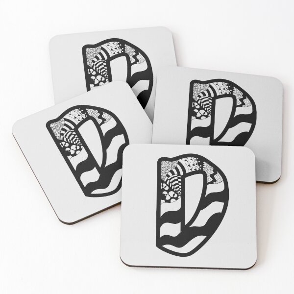 Item preview, Zentangle D designed and sold by aliartthings.