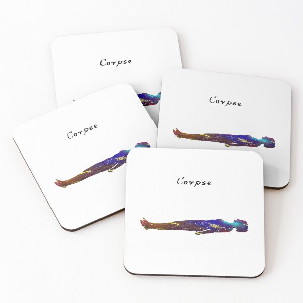 Item preview, Corpse Yoga Pose Watercolor Design designed and sold by vividpixelusa.
