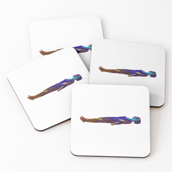 Item preview, Corpse Yoga Pose Watercolor Design designed and sold by vividpixelusa.