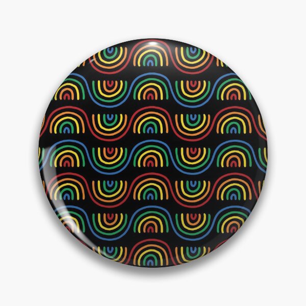 Item preview, Groovy Rainbow Waves designed and sold by cheekimori.