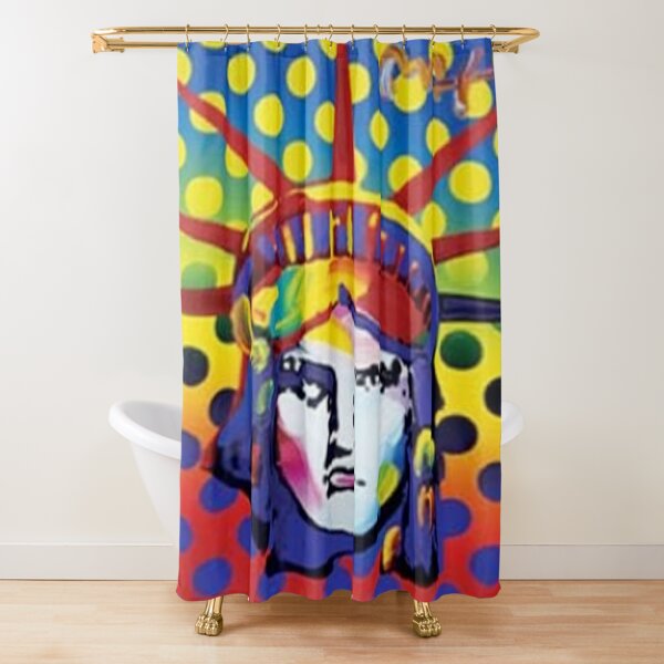 statue of liberty shower curtain