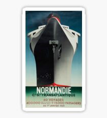 Vintage poster - Normandie Sticker