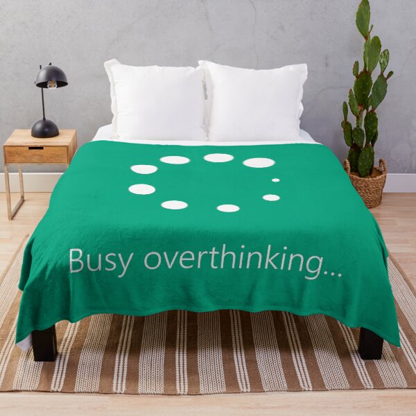 Item preview, Busy overthinking in progress - circle design designed and sold by bravescribbler.