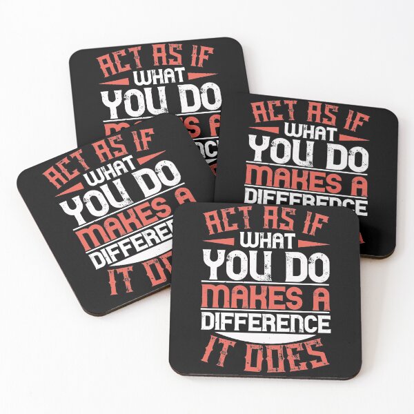 Item preview, Act As If What You Do Makes A Difference. It Does designed and sold by GoodVibeDesign.