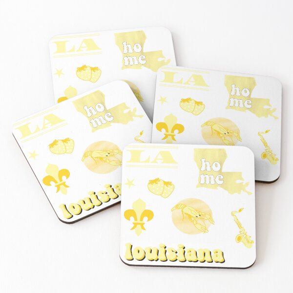 Item preview, Light Yellow Watercolor Louisiana US State Pack designed and sold by The-Goods.