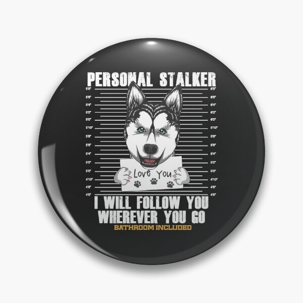 Item preview, Funny Stalker Husky Cartoon Art designed and sold by MrEddie10.