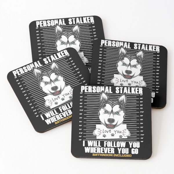Item preview, Funny Stalker Husky Cartoon Art designed and sold by MrEddie10.