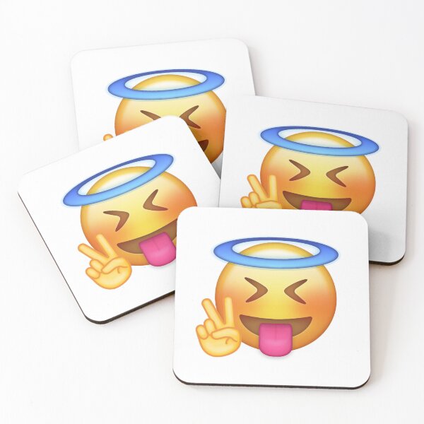 Item preview, Cheeky Angel Emoji designed and sold by Ed-donkulous.