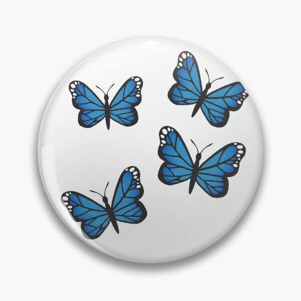 Item preview, blue butterfly sticker pack designed and sold by letterwithviv.