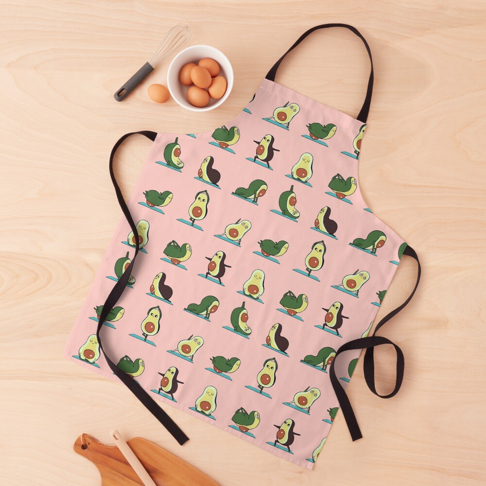 Avocado Yoga in Pink Apron