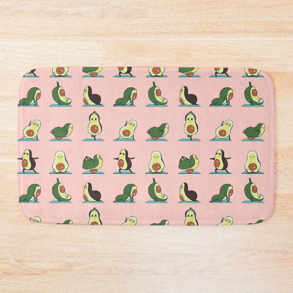 Item preview, Avocado Yoga in Pink designed and sold by Huebucket.