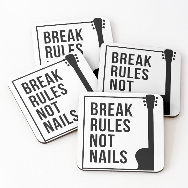 Item preview, Break RULES not NAILS designed and sold by miha.guitar.