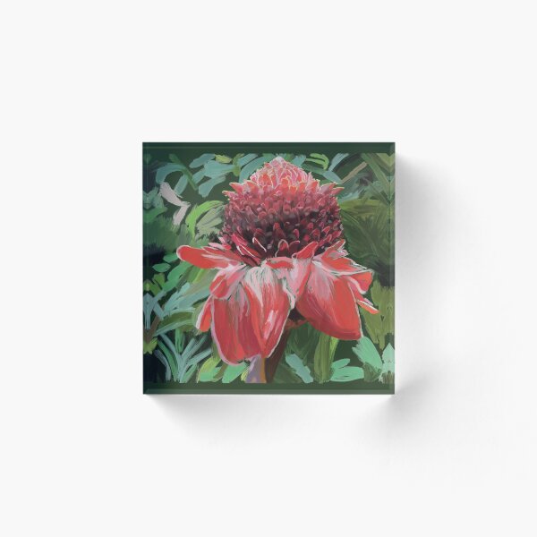 Item preview, Beautiful Red Torch Ginger Painting designed and sold by NJartbyNJacobson.