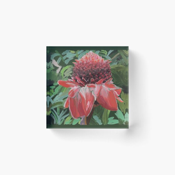 Item preview, Beautiful Red Torch Ginger Painting designed and sold by NJartbyNJacobson.