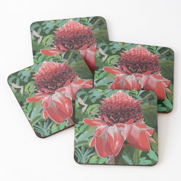 Item preview, Beautiful Red Torch Ginger Painting designed and sold by NJartbyNJacobson.