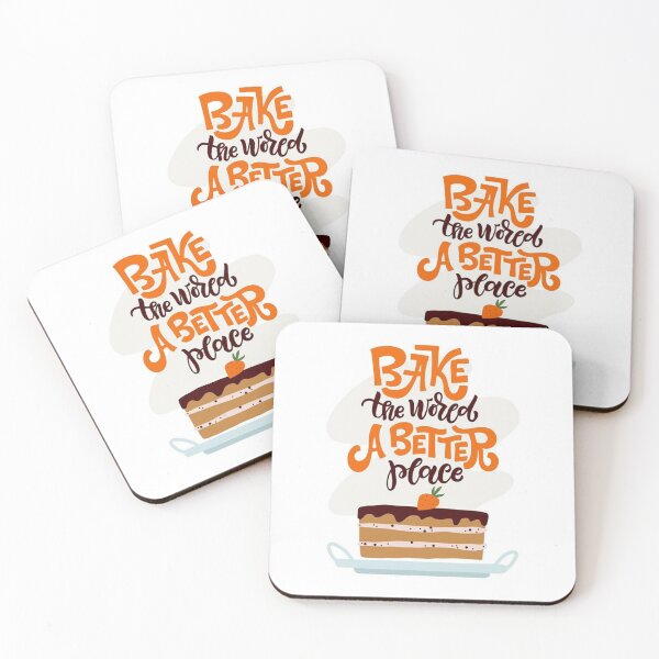 Item preview, Bake the world a better place - Typography designed and sold by Goku Creations.