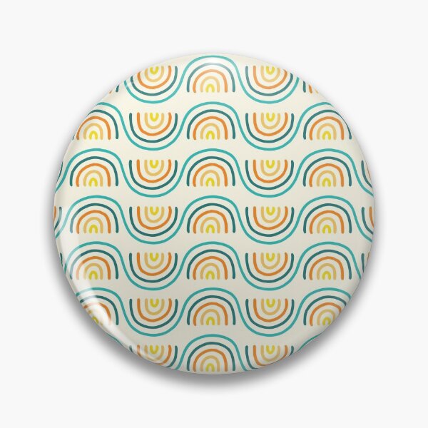 Item preview, Rainbow Waves - Yellow designed and sold by cheekimori.