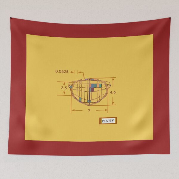 Item preview, Mask Blueprint Yellow designed and sold by flickertoaflame.